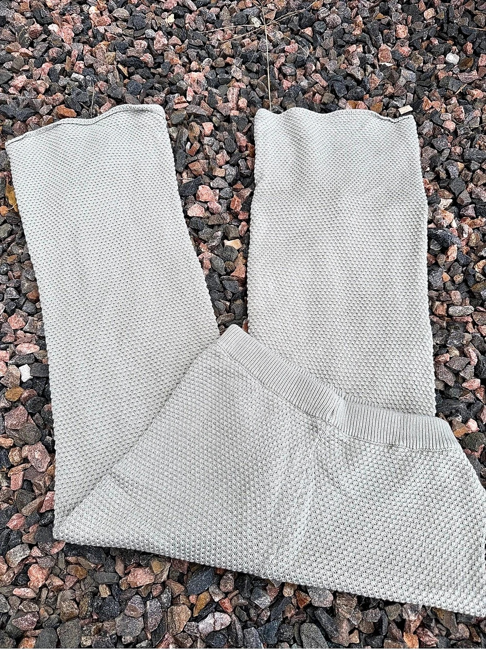 Free People FP Beach Hailee Waffle Knit Pants Gray x Small